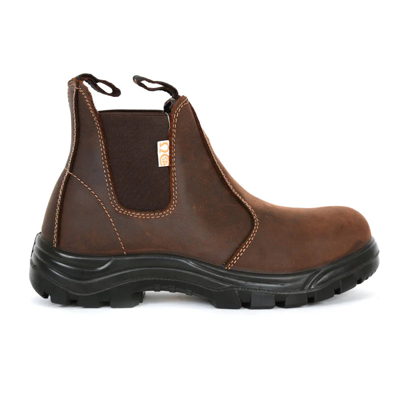 GERONIMO Women's CSA Approved Pull-On Work Boots - Waterproof, Slip-Resistant, Steel Toe for Construction, Warehouse & Outdoor Work