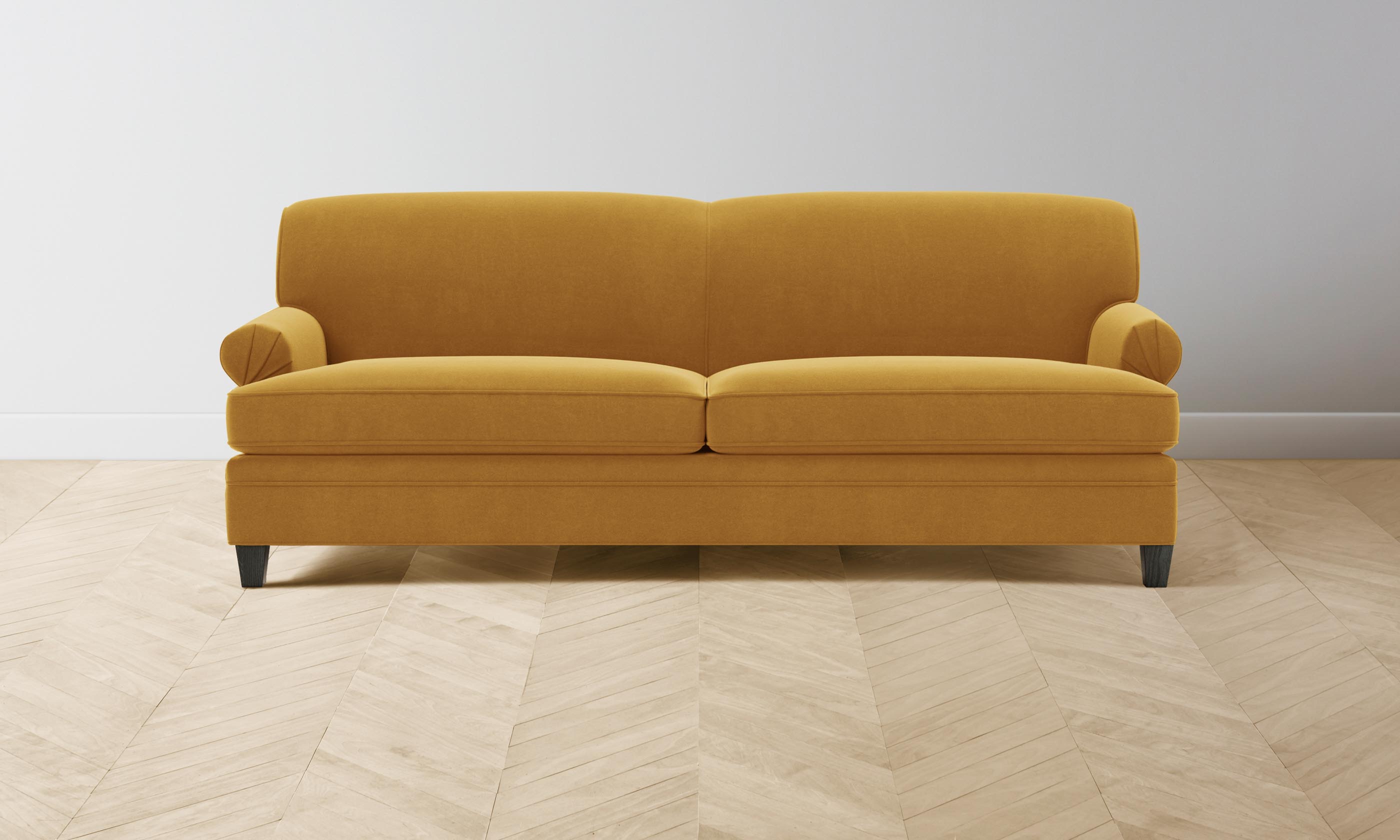 Luxury Carmine Sofa with Premium Mohair Upholstery in Amber - Perfect for Living Room, Lounge & Modern Home Decor