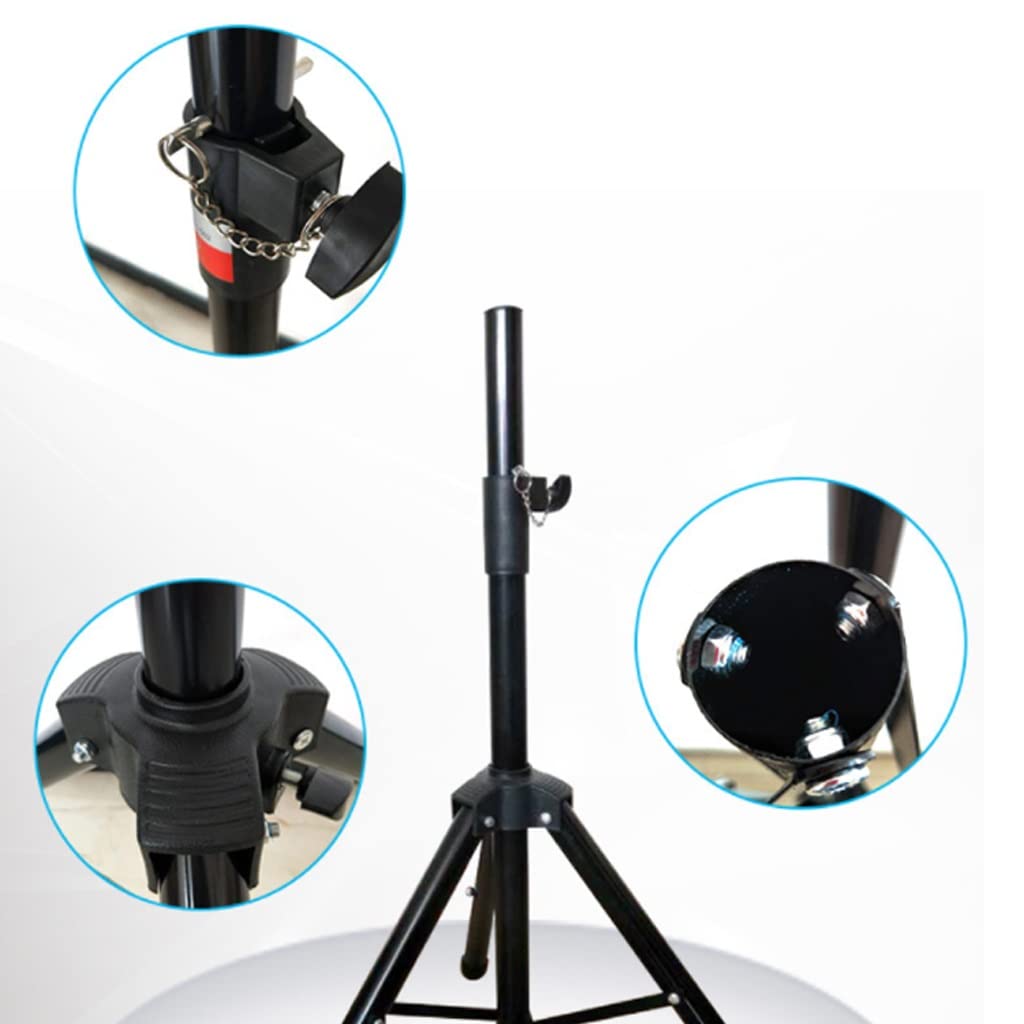 Adjustable Projector Stand Tripod - Universal Mount for Projector, Phone, Speaker, Audio & Microphone - Home & Studio Use - Black Wall Mount for Versatile Setup