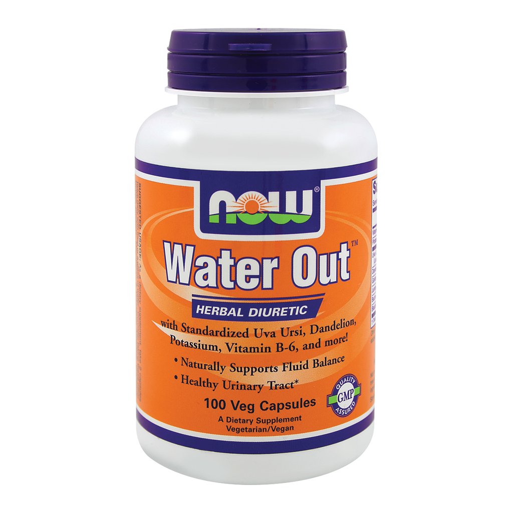Now Foods Water Out Herbal Diuretic Supplement - 100 Vegan Capsules (3 Pack) for Natural Water Retention Relief & Bloating Support - Perfect for Travel, Fitness & Post-Workout Recovery