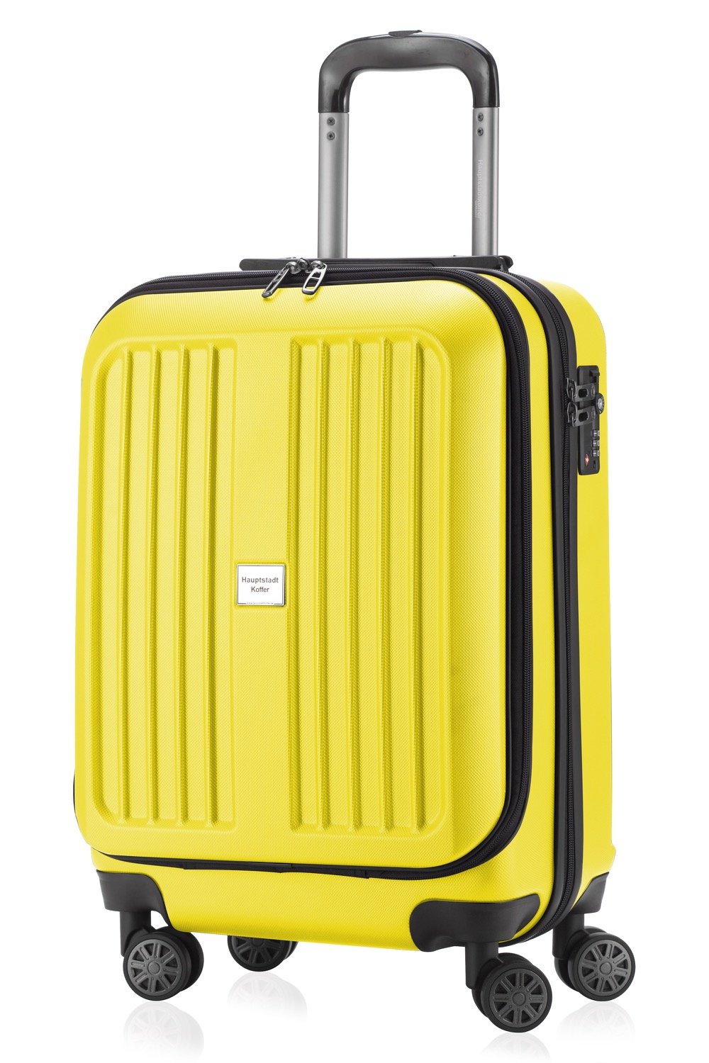 Premium Unisex Adult 3-Piece Luggage Set with Yellow Matte Finish - Perfect for Travel, Business Trips & Vacation Packing
