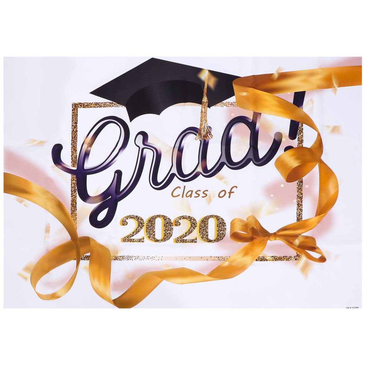 PRETYZOOM 2020 Graduation Photo Banner Backdrop - Premium Photography Background for Grad Party, Dorm Decor & Evening Celebrations - Perfect for Graduation Ceremonies, Senior Photos & College Sendoffs