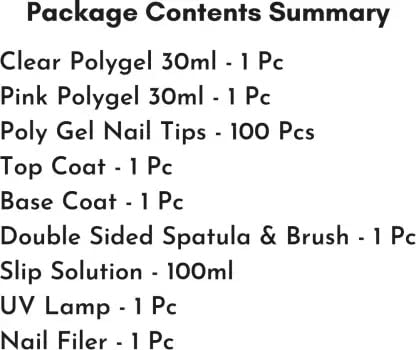 Professional Acrylic Gel Nail Extension Kit with Base & Top Coat - Transparent Nail Art Set for Salon & Home Manicures | DIY Nail Enhancements & Long-Lasting Wear