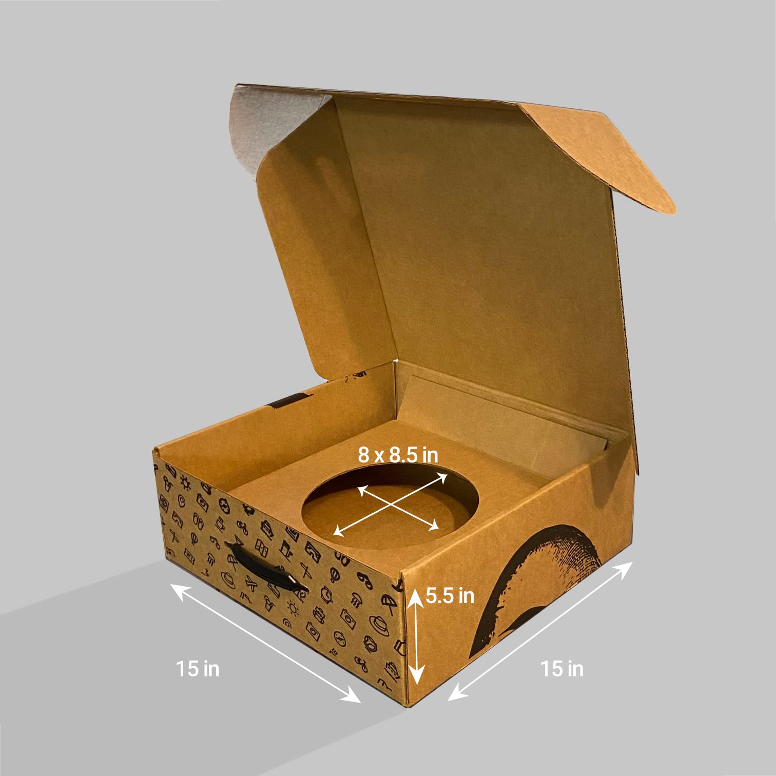 Ecua-Andino Premium Hat Box for Travel & Storage - Lightweight Protective Hat Case - Perfect Gift Box for Men & Women - Ideal for Vacation, Hiking, and Outdoor Adventures
