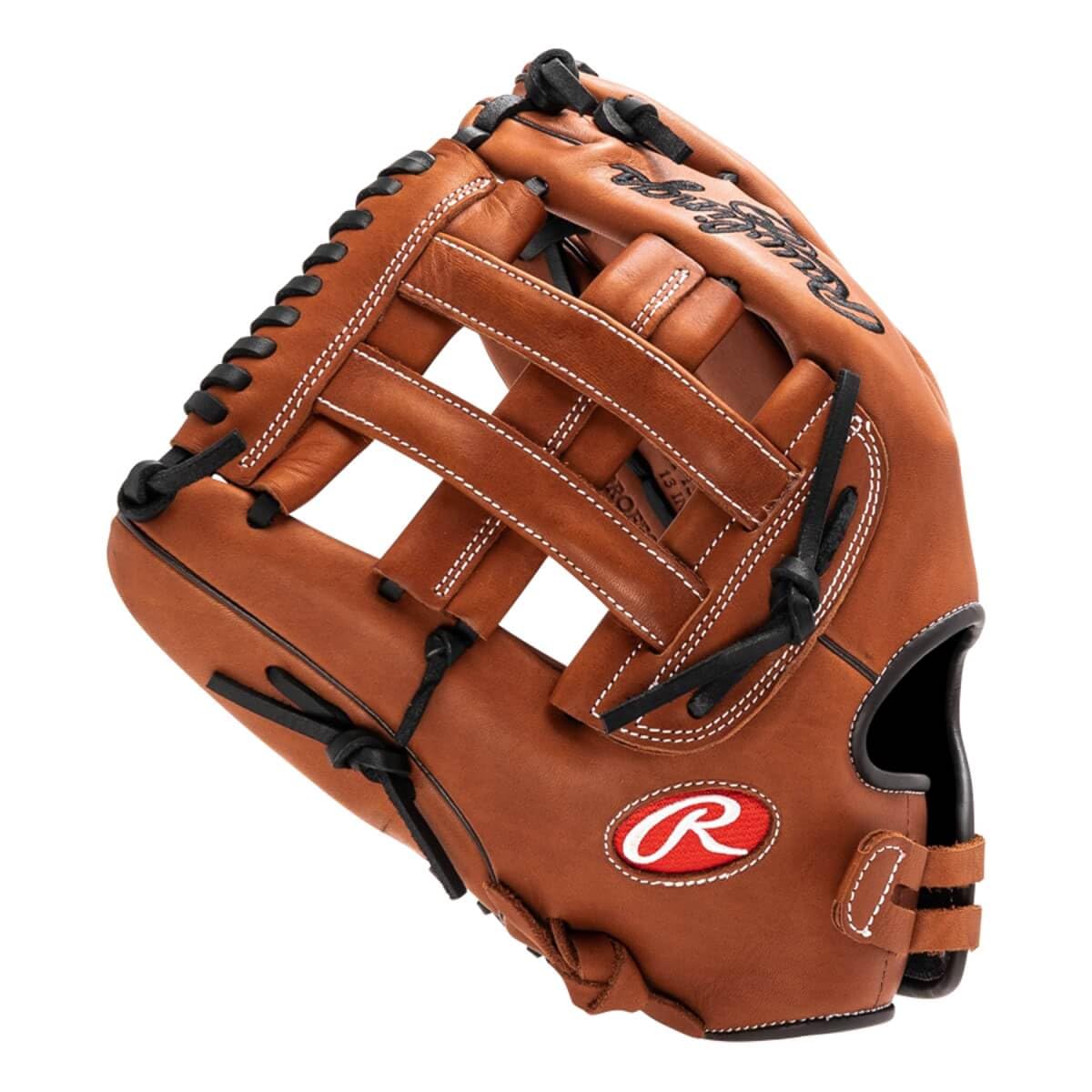 Rawlings R9 13-Inch Slow Pitch Softball Glove for Left Hand Throwers - Premium Leather Baseball Mitt with Deep Pocket for Adult Players | Ideal for Slow Pitch Games, Practice & Training Sessions