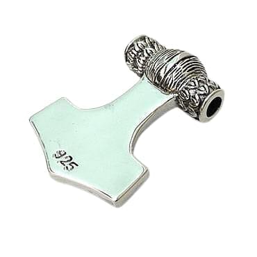 Viking Fenrir Wolf & Mjolnir Thor's Hammer Pendant Necklace - Norse Mythology Jewelry for Men & Women - Perfect for Viking Lovers, Cosplay, and Gift Giving