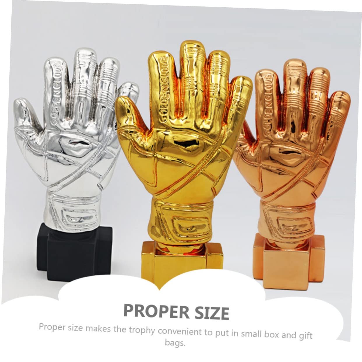 WOONEKY Soccer Trophy Award for Goalkeepers - Premium Soccer Competition Prize for Players & Fans - Perfect for Tournaments, Team Celebrations & Sports Awards Ceremonies
