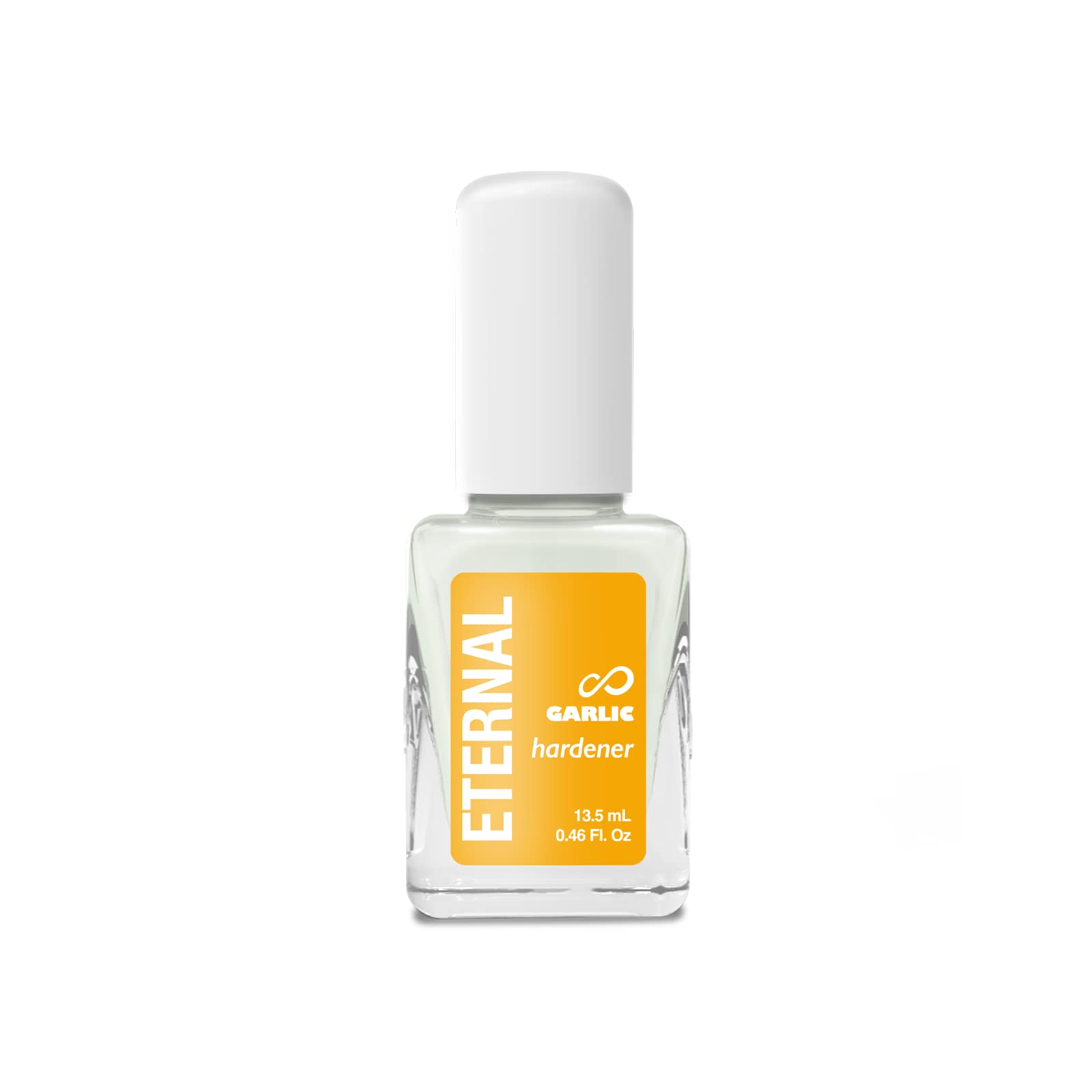 Eternal Garlic Nail Strengthener & Hardener - 13.5mL Base Coat for Thin, Weak & Damaged Nails | Promotes Nail Growth & Repair | Clear Nail Polish for Stronger, Healthier Nails | Perfect for Manicures, Nail Care Routine & Brittle Nail Treatment