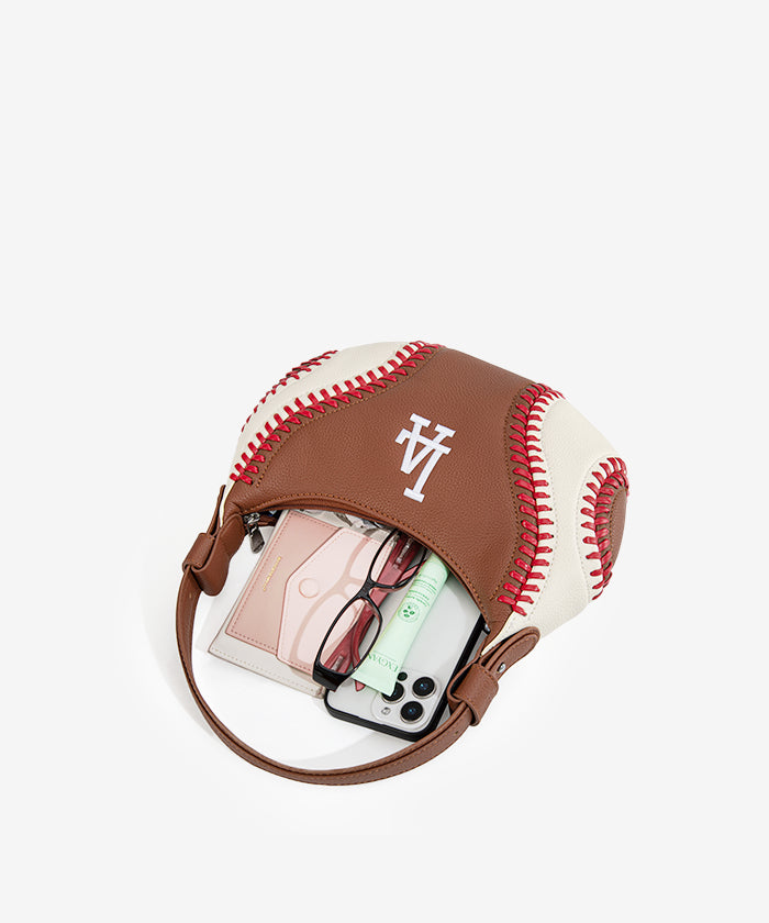 MLB Los Angeles Dodgers Crossbody Hobo Bag for Women - Stylish Shoulder Purse for Baseball Games, Travel & Daily Use