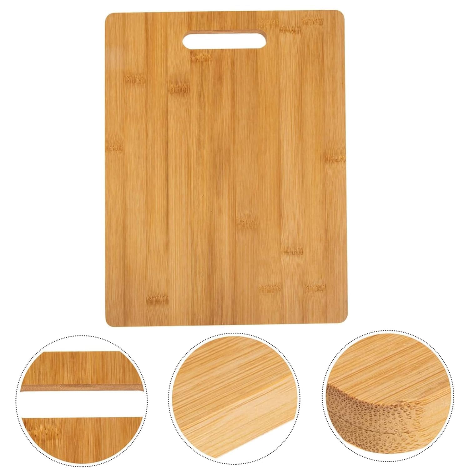 Premium Wooden Chopping Board for Kitchen - Natural Bamboo Cutting Board for Vegetables, Meat & Cheese | Medium Size 13 x 8.5 Inch | Eco-Friendly & Dye-Free | Perfect for Food Prep, Serving & Home Decor