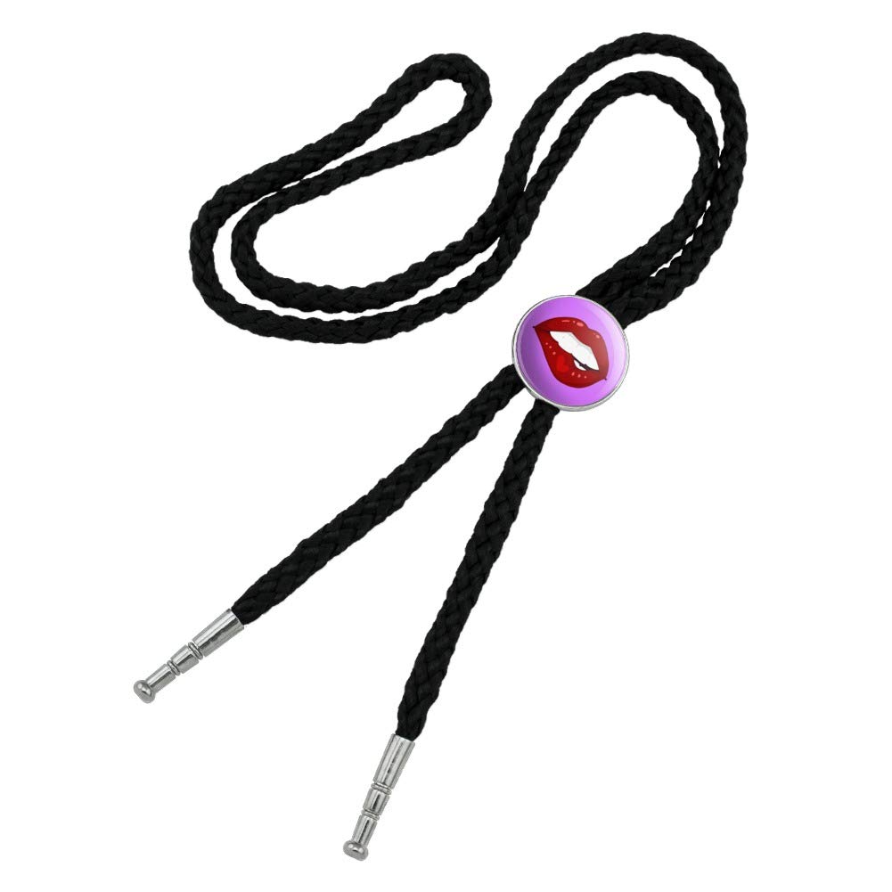 GRAPHICS & MORE Seductive Luscious Bite Bolo Tie - Western Cowboy Necktie for Men & Women - Perfect for Rodeo, Country Music Festivals & Southwest Style Outfits