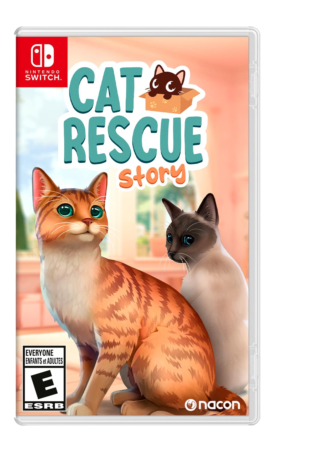 Heartwarming Cat Rescue Story Game for Nintendo Switch - Adopt & Care for Virtual Pets, Perfect for Animal Lovers & Family Game Night