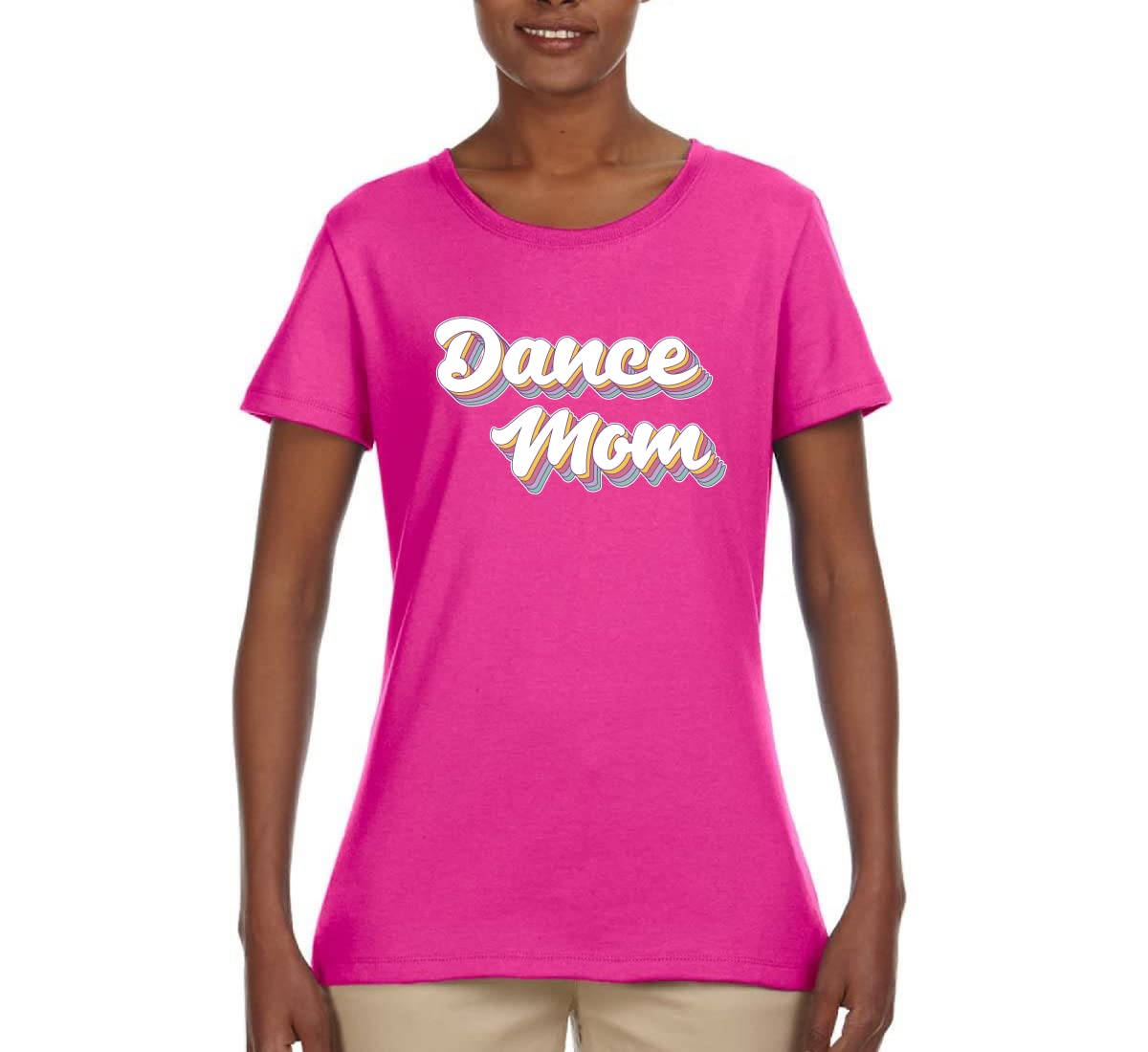 Wild Bobby Dance Mom Girl Sports Women's Graphic T-Shirt - Funny Dance Team Apparel for Women & Girls - Perfect for Dance Competitions, Cheerleading & Sports Events