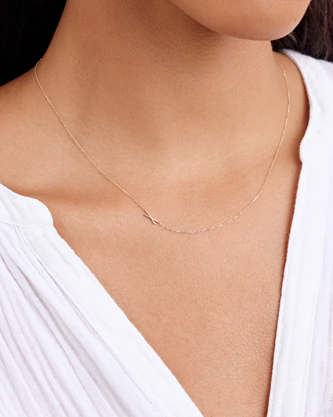 14K Gold Alphabet Necklace - Personalized Initial Pendant Jewelry for Women - Perfect for Gifts, Birthdays & Everyday Elegance