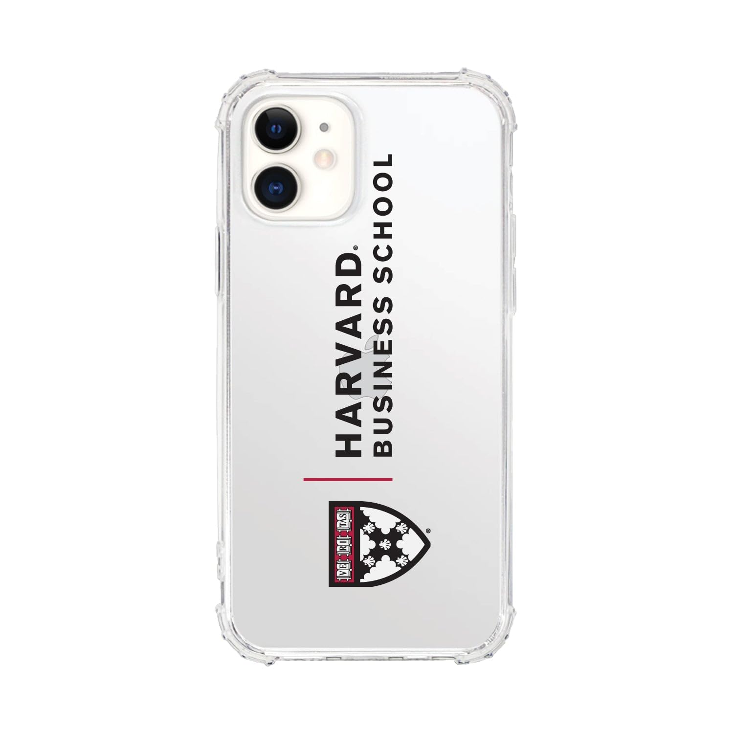 OTM Essentials Rugged Phone Case for iPhone 13 Pro - Shockproof Protective Cover with Reinforced Edges | Classic White Design | Perfect for Business Professionals & Harvard Students