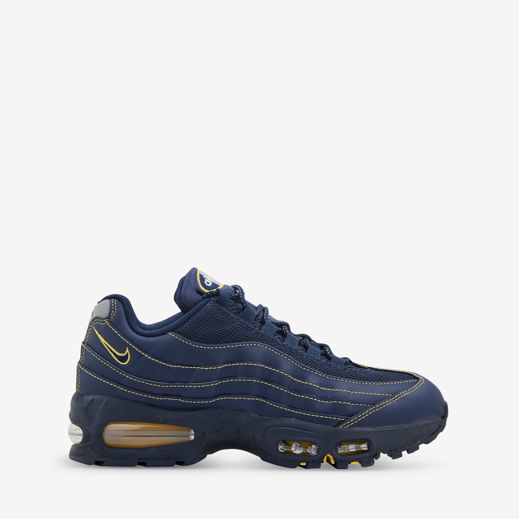 Nike Air Max 95 OG Sneakers - Obsidian/Varsity Maize Colorway | Retro Running Shoes for Men | Perfect for Jogging, Gym Workouts & Streetwear Fashion