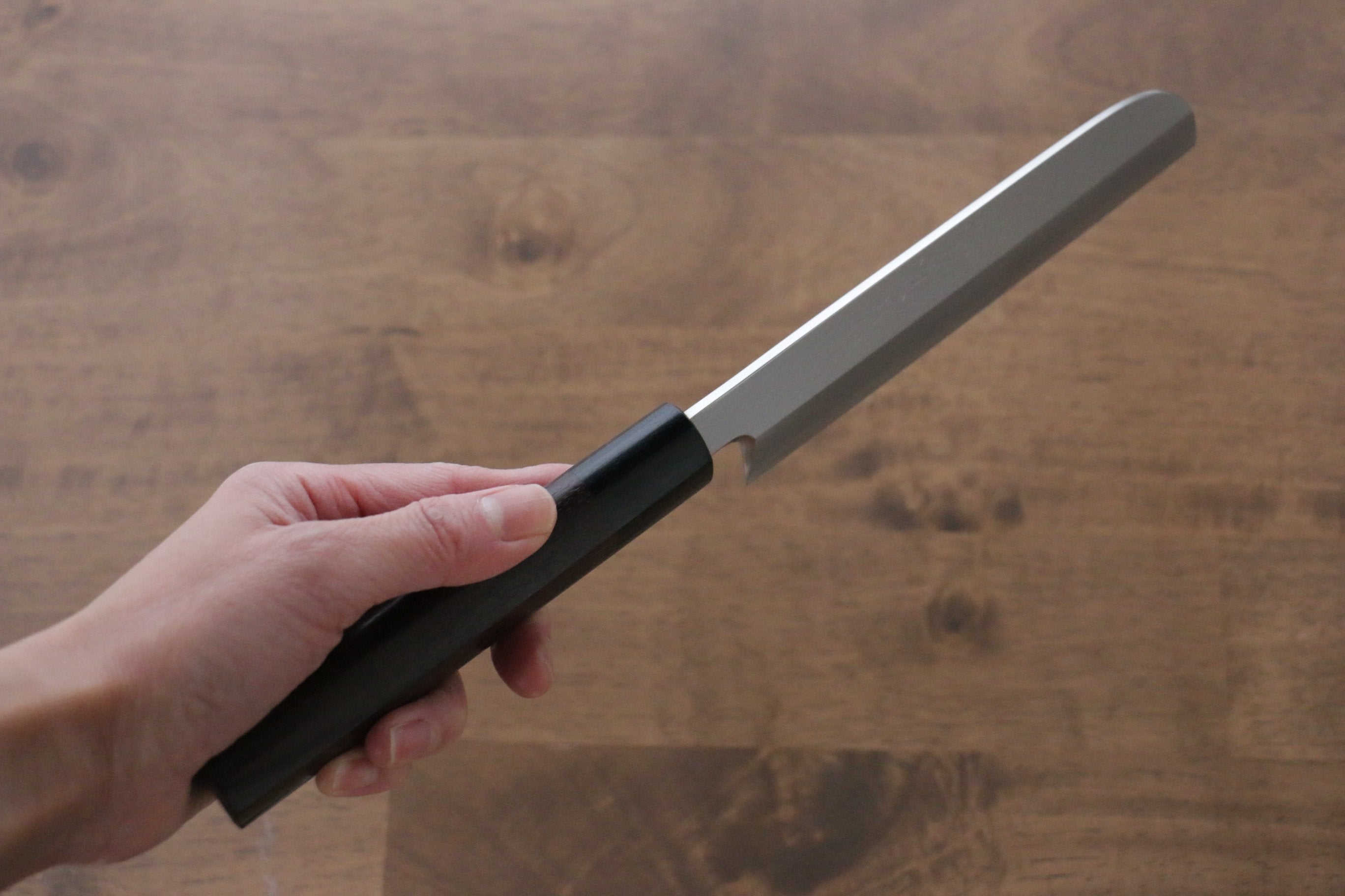 Premium Jikko Silver Steel No.3 Kamagata Usuba Japanese Chef Knife - 165mm with Elegant Shitan Handle - Perfect for Sushi, Vegetables & Precision Cutting
