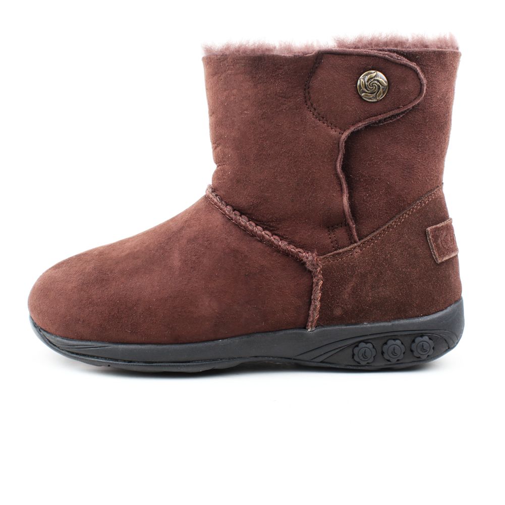 Aubrey Women's Adjustable Sheepskin Winter Boots - Cozy & Comfortable Fur Lined Snow Boots for Cold Weather, Outdoor Walking, and Casual Wear