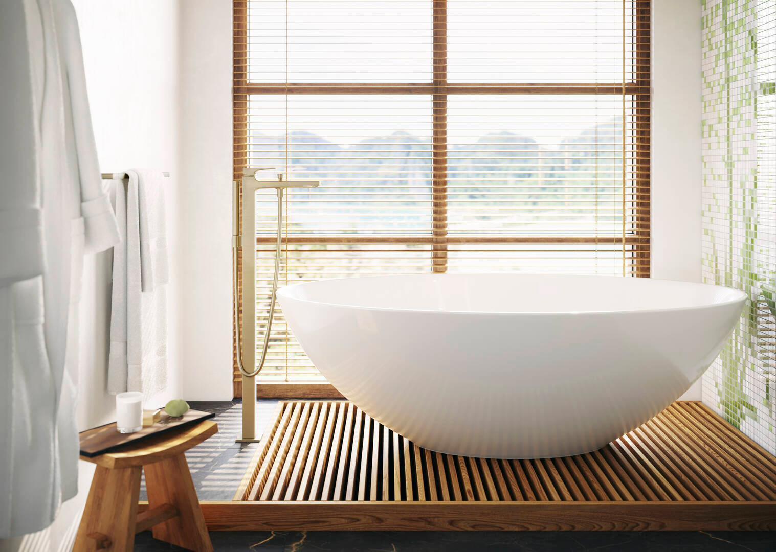 Hansgrohe AddStoris 24-Inch Matte Black Towel Bar 41747670 - Premium Bathroom Accessory for Modern Homes & Hotels