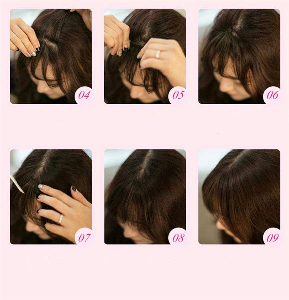 VIEWS Clip On Hair Bang Fringe - Women's Front Head Hair Extension Piece, Thin Natural Black Hair Extensions for Women & Girls | Perfect for Cosplay, Costume Parties & Daily Styling
