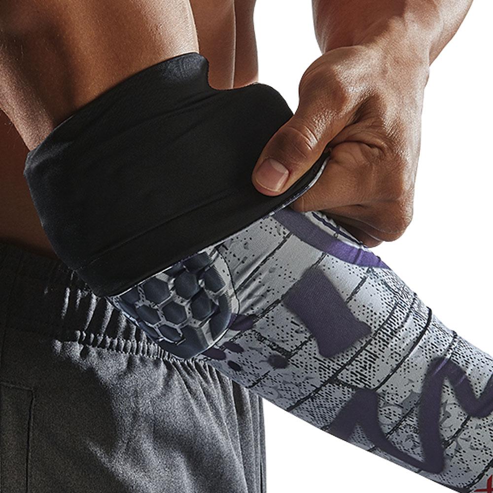 HEX® Reversible Basketball Arm Sleeve - Single Arm Compression Sleeve for Men & Women - Perfect for Shooting, Training & Injury Support