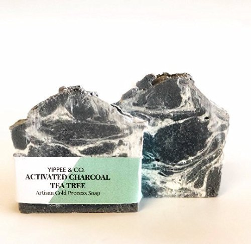 Organic Tea Tree & Activated Charcoal Soap for Acne & Oily Skin - Deep Cleansing Face & Body Bar - Natural Skincare for Men & Women - Perfect for Daily Use & Travel