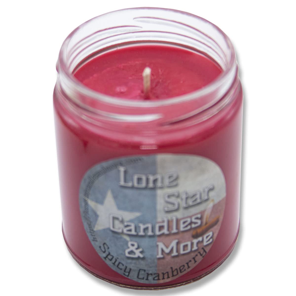 Spicy Cranberry Soy Wax Candle - 9oz Glass Jar - Made in USA for Holidays & Gifts