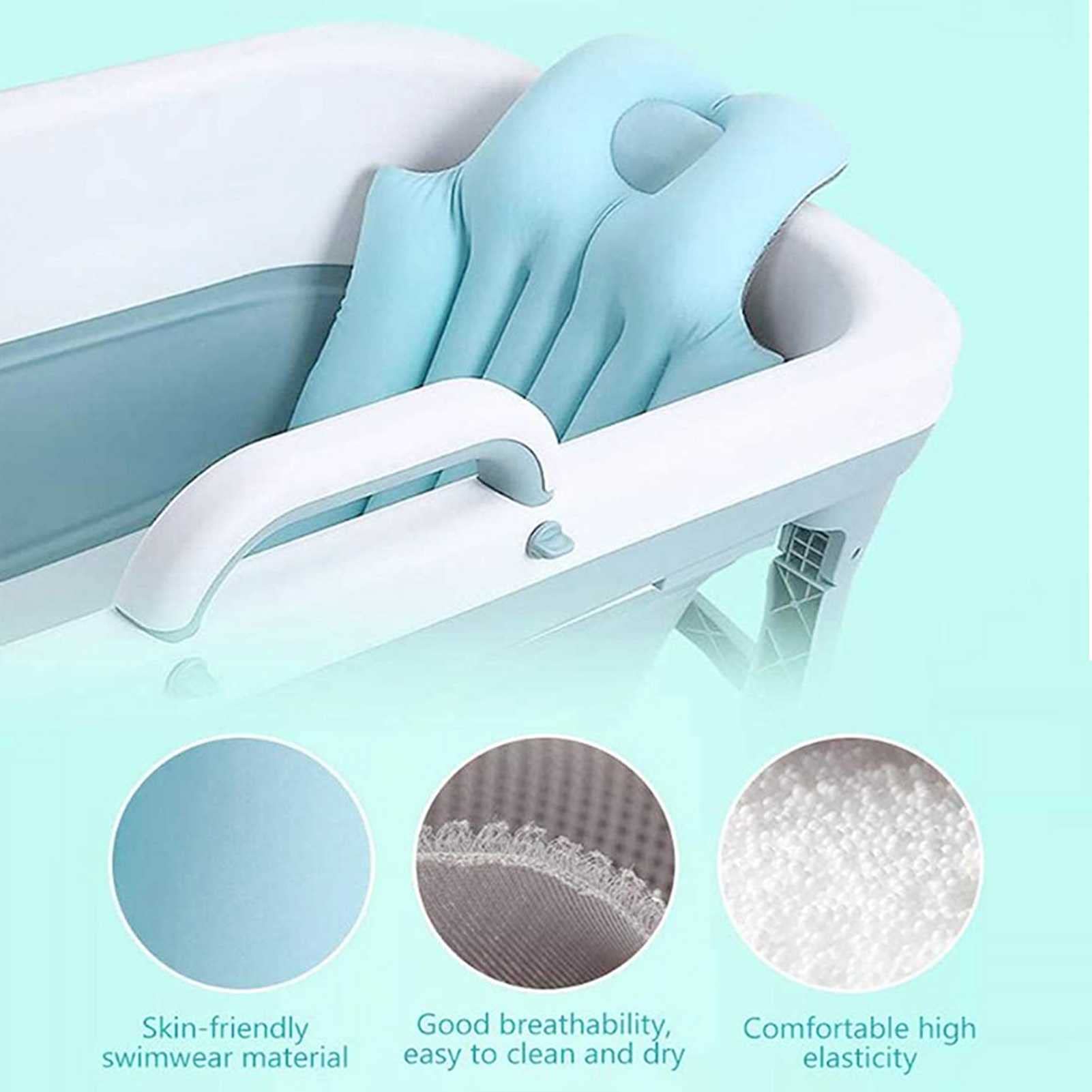 Premium Full Body Bathtub Pillow with Strong Non-Slip Suction Cups - Spa Cushion for Neck & Back Support - Fits Most Hot Tubs - Soft, Quick-Drying 44