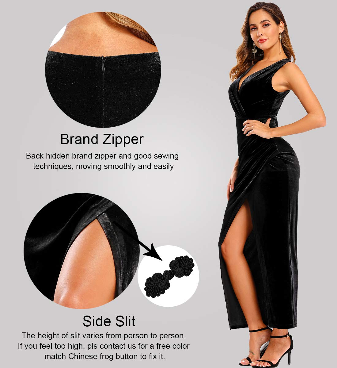 Luxury Velvet Long Bridesmaid Dresses for Women - Elegant Formal Gowns for Winter & Fall Weddings, Parties & Special Occasions