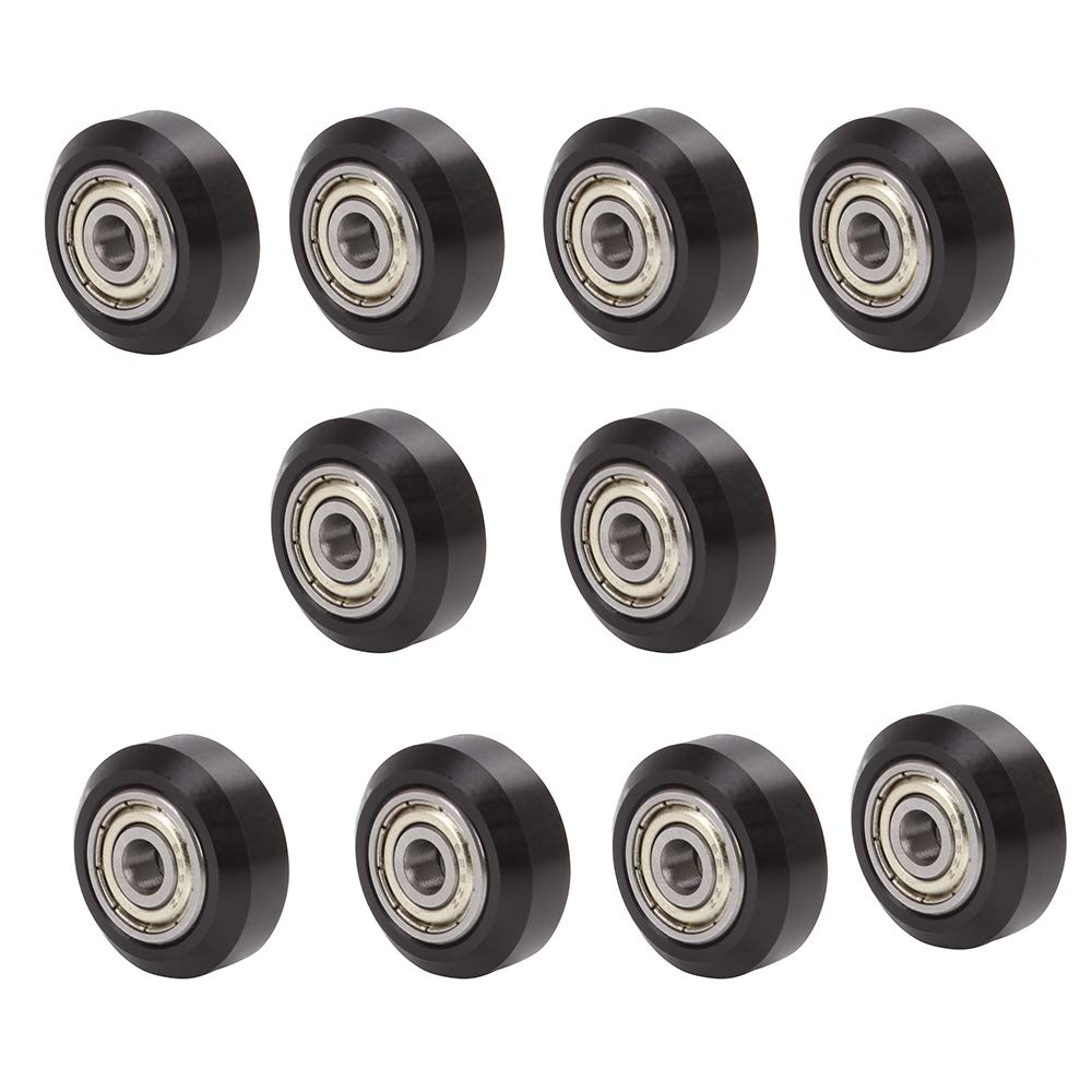 Creality 3D Printer POM Wheel Plastic Pulley Linear Bearing - Compatible with Ender 3, Ender 3 Pro, Ender 3 V2, Ender 3 Max, Ender 3 S1, Ender 5, CR-10 & Neptune 3 Pro (10-Pack) - Perfect for Smooth Axis Movement & 3D Printer Maintenance