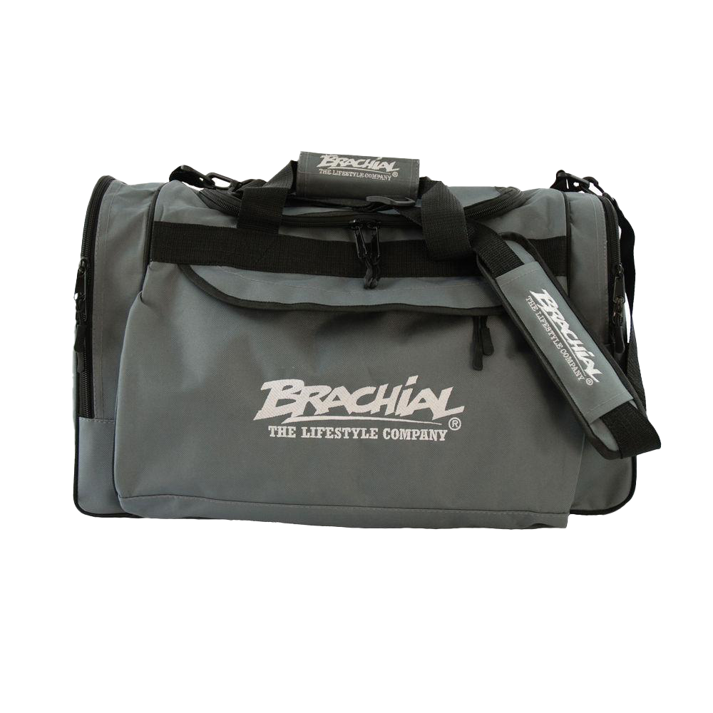 Brachial Sports Bag Heavy Duty Grey - Durable Gym Bag for Men & Women - Perfect for Workout, Travel, and Sports Gear Storage