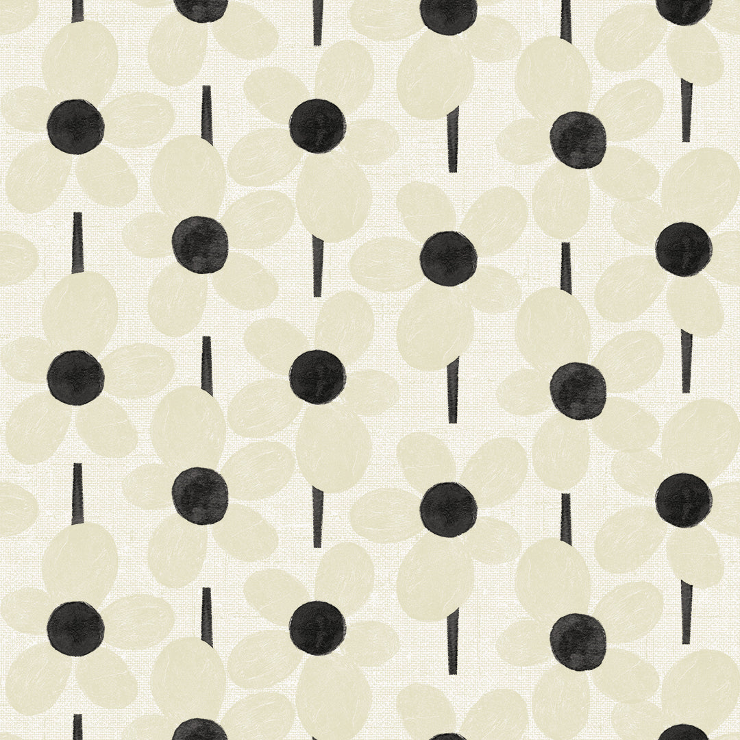 Novogratz Flower Power Peel and Stick Wallpaper - Self-Adhesive Removable Wallpaper for Bedroom, Living Room, Nursery & Home Decor - Easy DIY Wall Covering