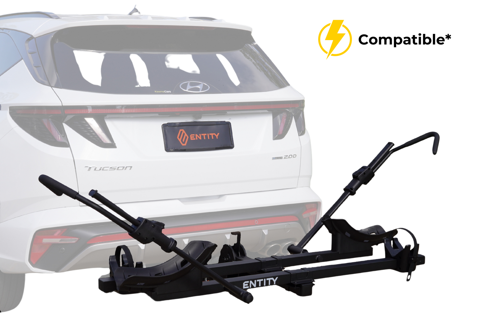 CRB002 Heavy Duty 2-Bike Car Rack - Universal Fit for SUV, Sedan & Hatchback - Perfect for Road Trips, Camping & Outdoor Adventures
