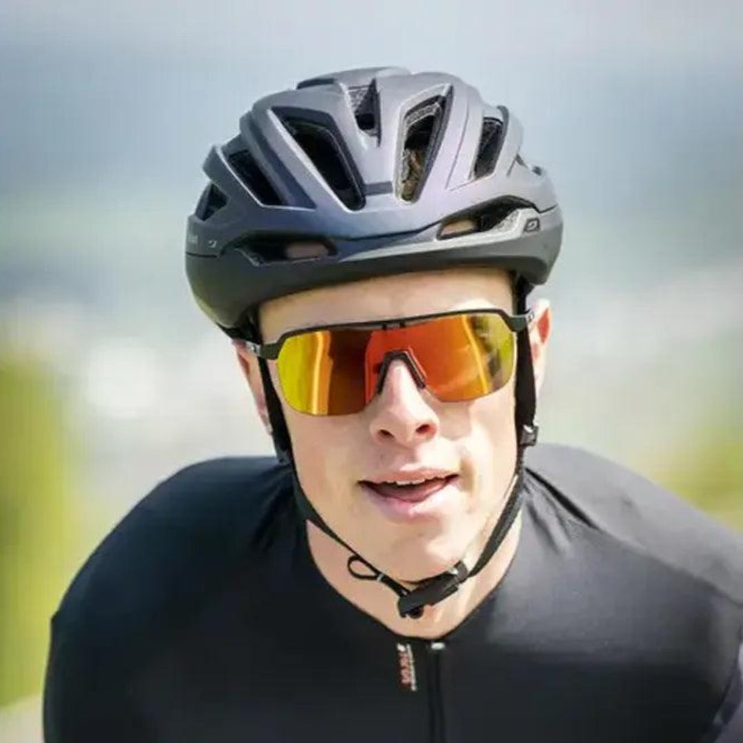 Julbo Frequency Reactiv P1 3 LAF Sunglasses - Black/Grey Polarized Cycling & Running Glasses for UV Protection - Perfect for Outdoor Sports & Active Lifestyles