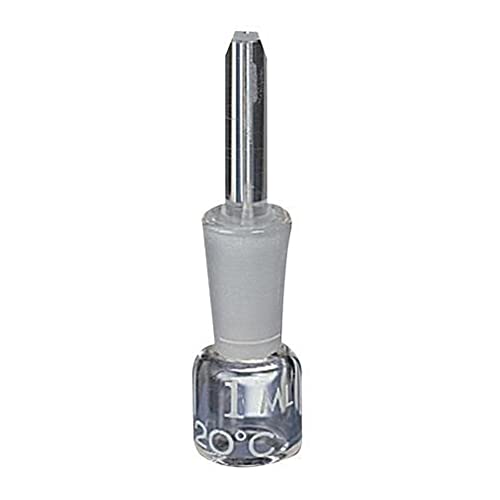Thomas Glass Pycnometer Bottle - 5ml Capacity, High Precision +/-0.03 Specific Gravity for Laboratory Density Testing, Chemistry Experiments & Quality Control