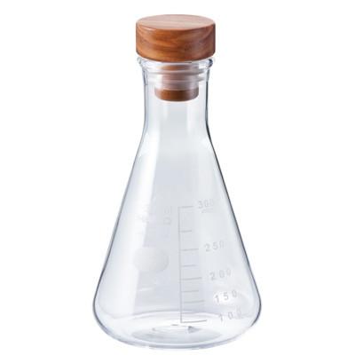 Hario Erlenmeyer Glass Storage Beaker - 500ml Large Capacity, Borosilicate 3.3 Heat Resistant - Perfect for Home Brewing, Coffee Storage & Science Lab Experiments