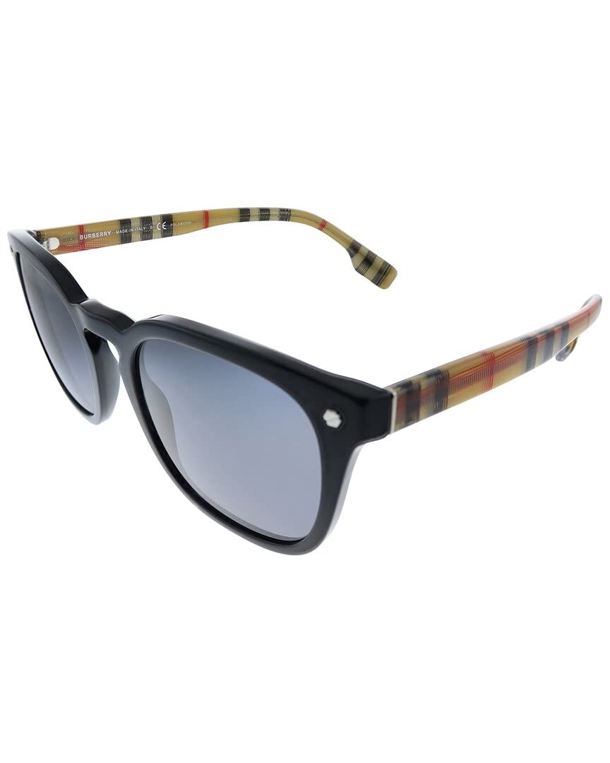 BURBERRY BE 4329 375781 Black Sunglasses for Women & Men - Stylish UV Protection Shades for Driving, Travel & Outdoor Fashion