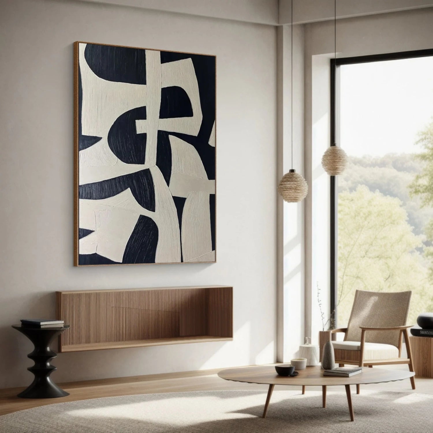 Frameless Abstract Tranquility Art Painting - Stretched Canvas Wall Decor #WS252 | Perfect for Living Room, Bedroom & Office Decor