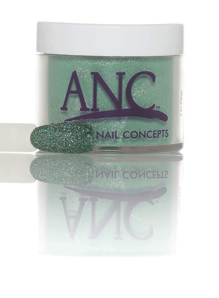 ANC Dipping Powder 1 oz #70 Deep Green Glitter - Professional Nail Art Powder for Salon & Home Manicures - Perfect for Fall & Winter Nail Designs