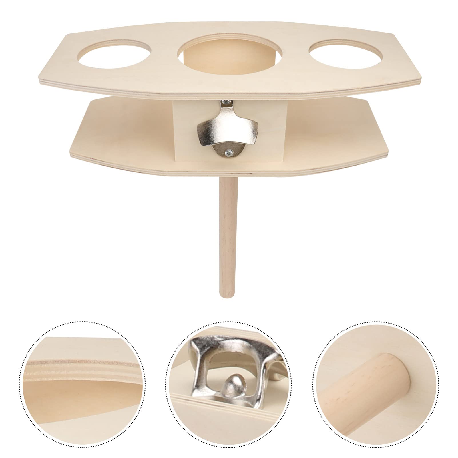 KESYOO 1pc Outdoor Wine & Cheese Board - Portable Camping Wine Holder, Beach Beverage Tray, Metal Picnic Accessories for Charcuterie, Beer & Drinks - Perfect for Backyard BBQs, Beach Parties & Picnics