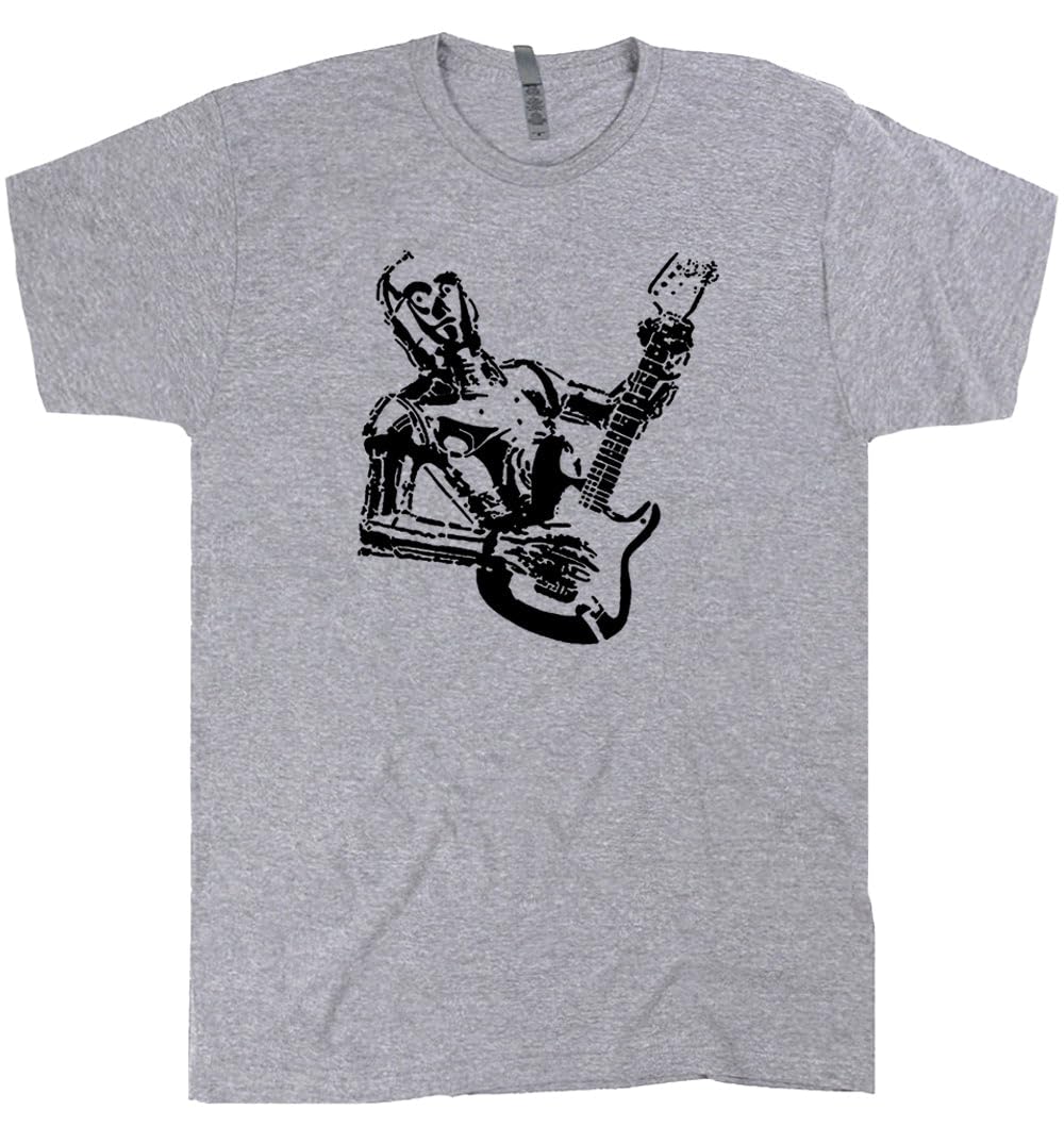 Cool C3PO Playing Electric Guitar T-Shirt - Retro Vintage Graphic Tee for Men & Kids | Perfect for Concerts, Music Festivals & Gifts