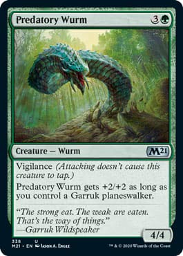 Predatory Wurm - Magic: The Gathering Planeswalker Deck Exclusive Card | MTG Commander & Standard Gameplay