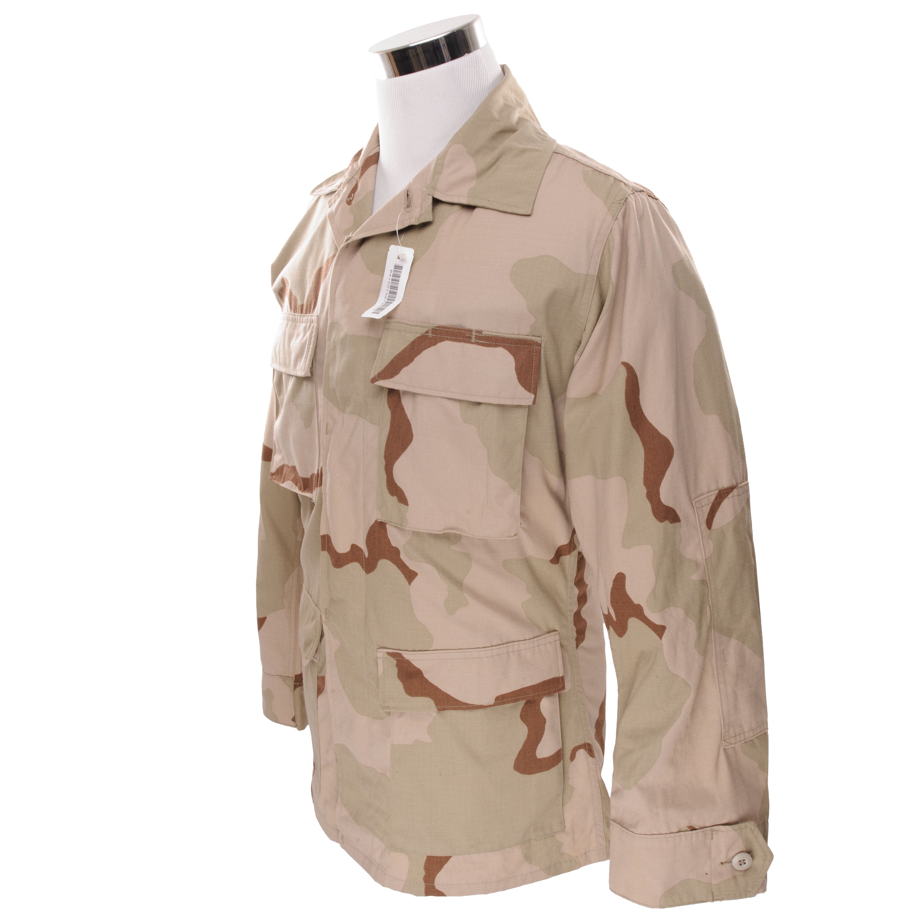 Vintage 1997 US Army Desert Camo Combat Jacket - Small Size, Long, Deadstock NOS - Perfect for Military Collectors & Outdoor Enthusiasts