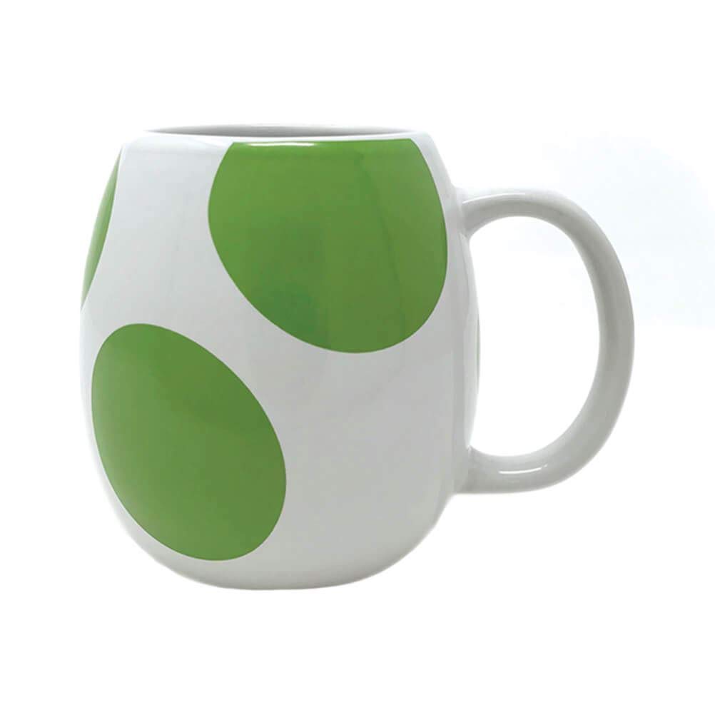 Super Mario 3D Yoshi Egg Ceramic Coffee Mug - Perfect Gift for Gamers & Collectors - Great for Home, Office & Gaming Room Decor