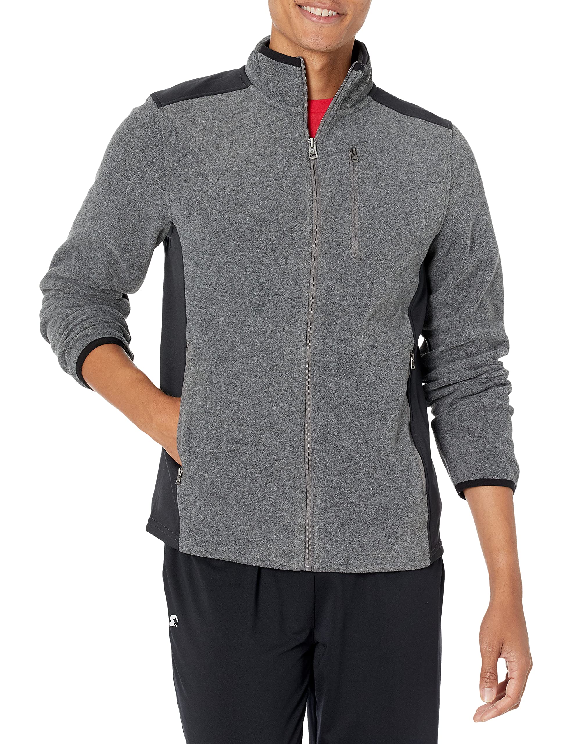 Amazon Exclusive Starter Men's Polar Fleece Jacket - Warm Winter Outerwear for Hiking, Camping & Outdoor Activities