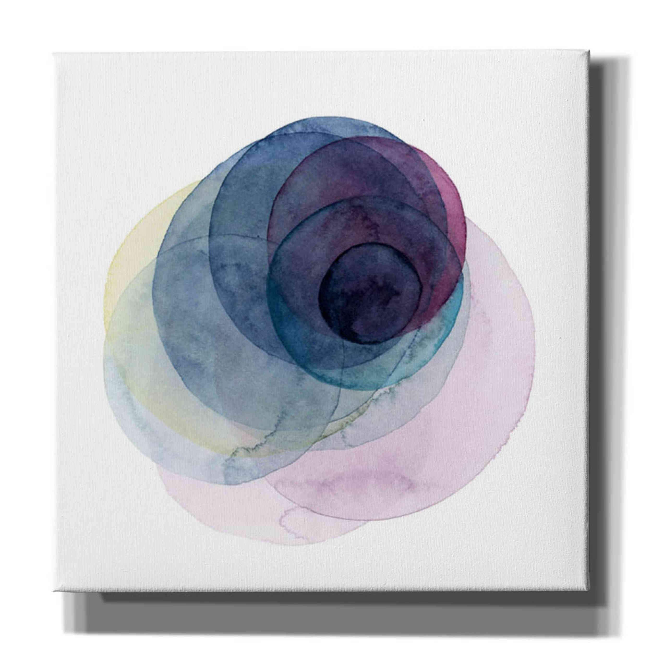 Grace Popp Evolving Planets III Canvas Wall Art - 37x37 Inch Modern Abstract Space Painting for Living Room, Bedroom & Office Decor
