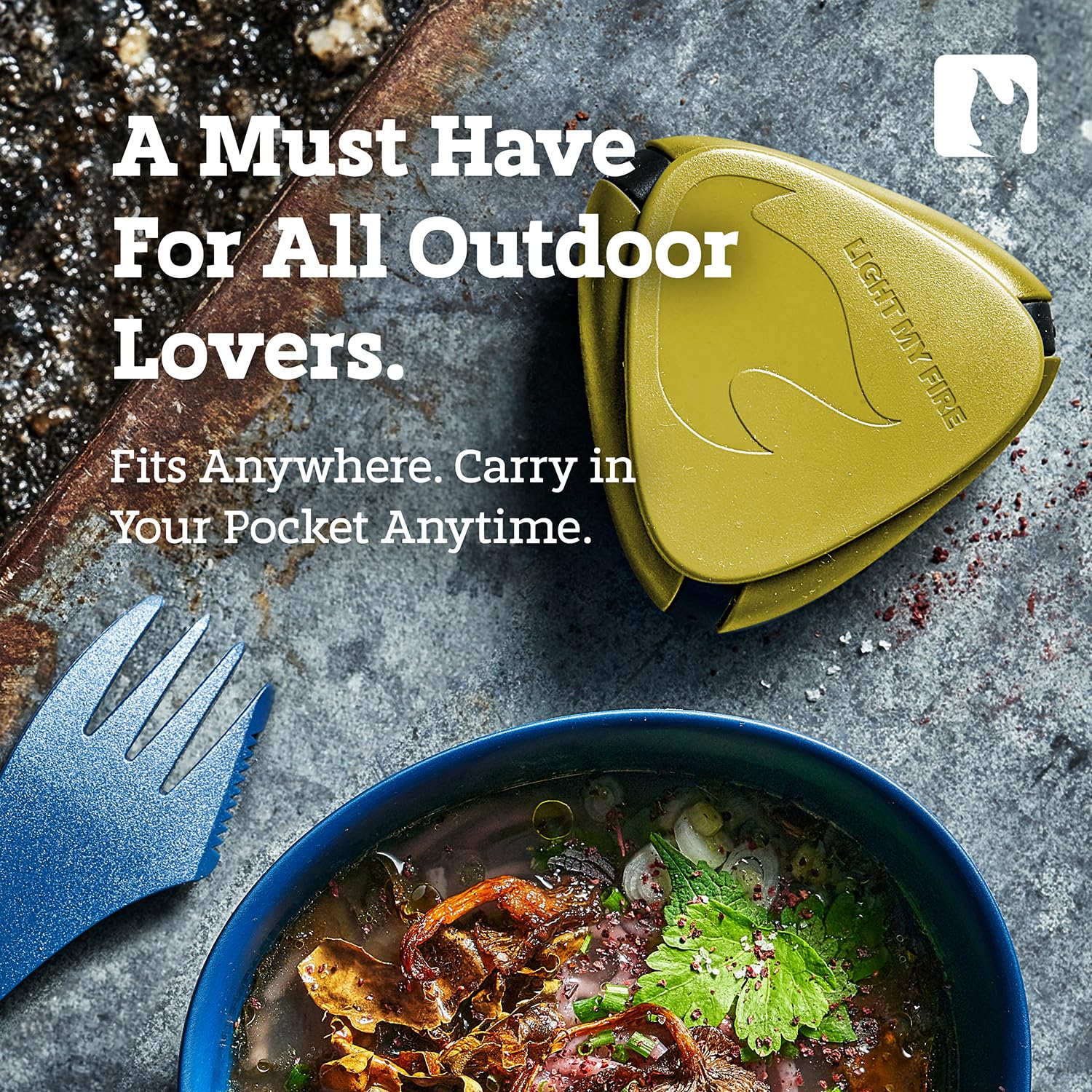 Light My Fire Salt & Pepper Shakers - Compact Travel Spice Kit with BPA-Free Multi Spice Container - Perfect for Camping, Hiking, Picnics & Outdoor Adventures
