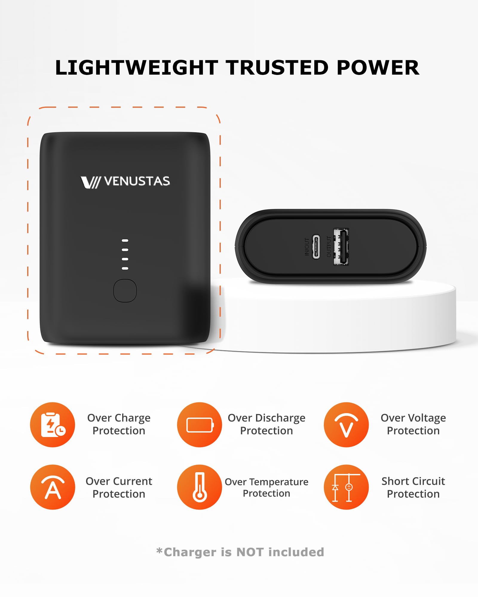 Venustas Kids Heated Jacket with Rechargeable Battery Pack - Lightweight Electric Heated Coat for Boys & Girls - Perfect for Winter Sports, Outdoor Play & Cold Weather Activities
