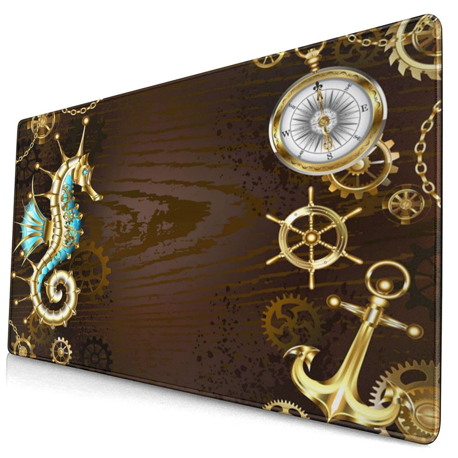 Steampunk Gaming Mouse Pad - Extra Large Extended Mouse Mat with Keyboard Pad for PC, Laptop & Computer Gamers | Perfect for Gaming Setups, Office Work & Home Desks