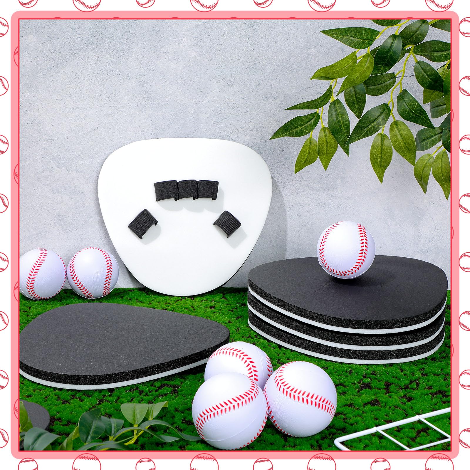 **Best Baseball & Softball Fielding Trainer – 2-Hand Pancake Infield Training Glove with Foam Practice Baseballs for Youth & Adults – Indoor & Outdoor Drills, Backyard Practice, Team Training**